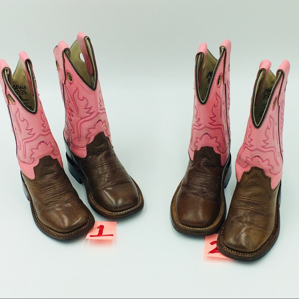 Pink Cowgirl Boots Toddler size 8.5 Old West